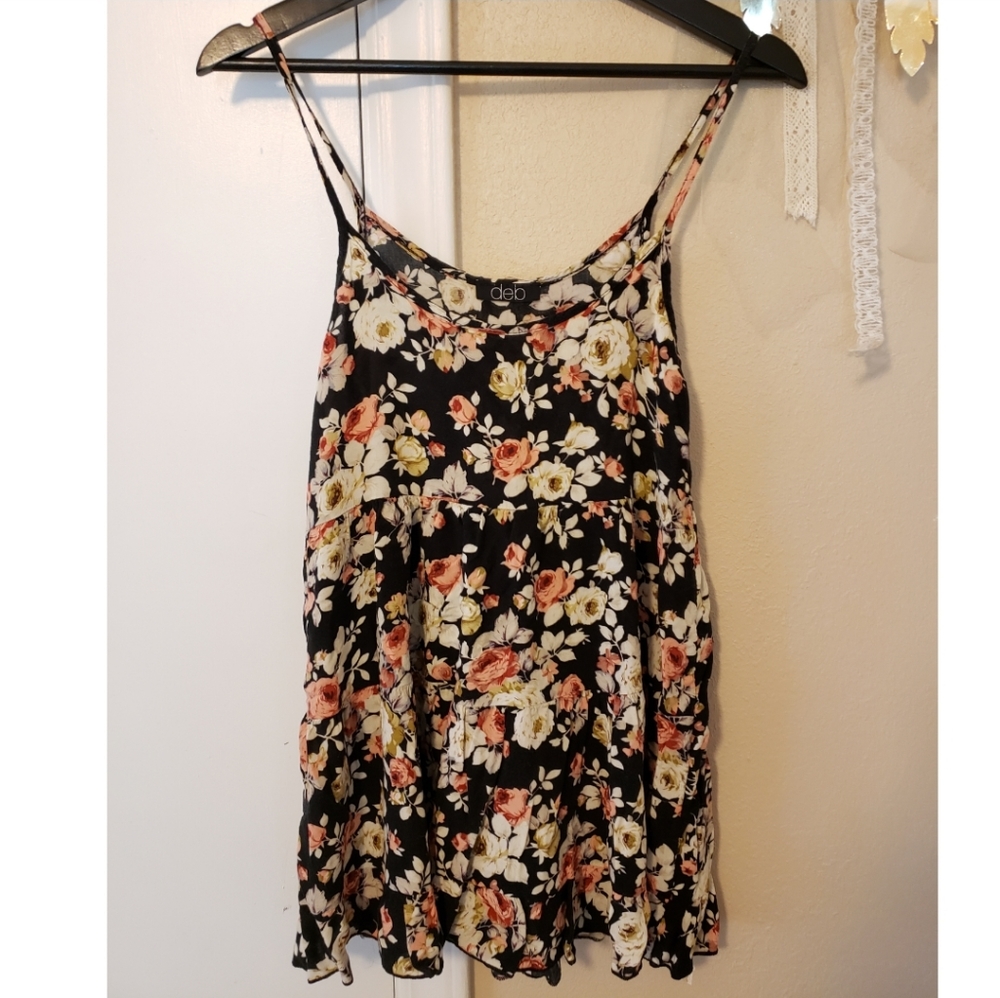 Deb Floral Spaghetti Strap Top